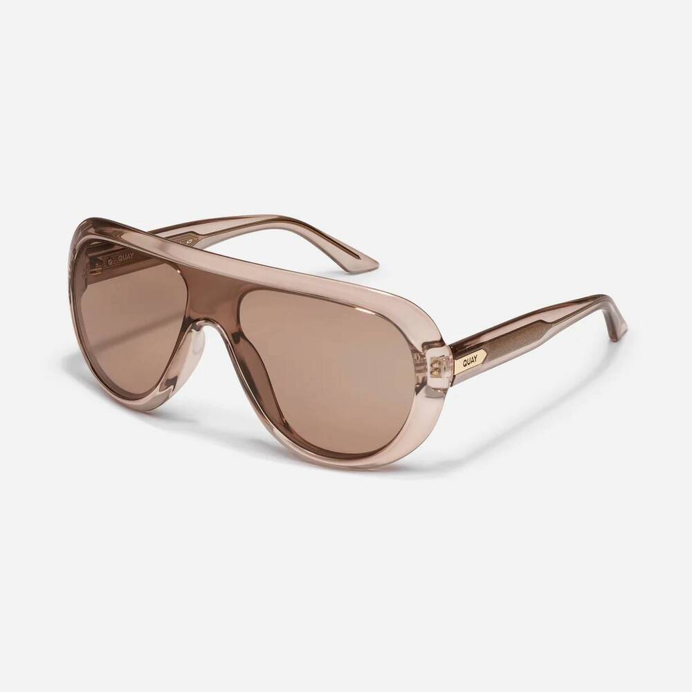 NEW QUAY women's set list sunglasses in doe frame / tan lens